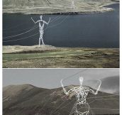 Electric Poles In Iceland