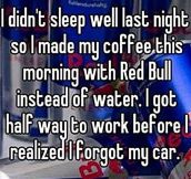 Preparing Coffee With Red Bull