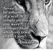 Ashamed Of A Scar