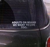 Some Of Us Need Bumper Stickers Too