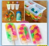 Make Gummy Bear Popsicles The Easy Way