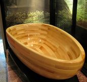 This Magnificent Wooden Bathtub