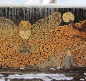 Owl Wood Stack Art