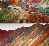 Rainbow Mountains In China