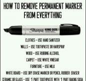 Remove Permanent Marker From Everything