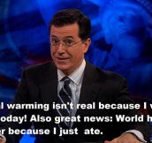 Stephen Colbert’s Opinion On Climate Change