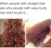 Brushing Your Curly Hair