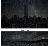 Pure Night Skylines Of Famous Cities