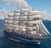 The world’s largest sailing ship (The Royal Clipper)