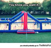 Epic Bouncy Volleyball Court