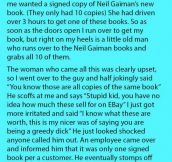 He Saw This Rude Man Pick Up 10 Signed Books To Sell On Ebay & Genuine Customers Couldn’t Get One. What The Store Staff Did Is Genius.
