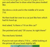 The Mechanic Looked Confused When A Blonde Woman Asked For A Missing Part In Her Car. The Reality Is Hilarious.