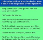 This Police Officer Was Shocked At How A Little Girl Responded To His Question.