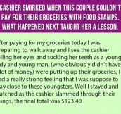 Cashier Smirked When Couple Couldn’t Pay For Groceries With Food Stamps. What Happened Next Taught Her A Lesson.