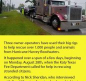 Three Truckers Drove Into Houston And Saved 1,000 People.