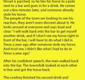 This Cowboy Had The Best Response When Someone Took His Horse.