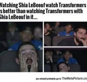 Shia LaBeouf Watching Transformers