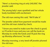 White Haired Man Went Into A Jewelry Store Looking For A 4000$ Ring. This Is Amazing.