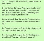 A Nun Swears Loudly On The Golf Course. But Her Explanation Why Is Pure Gold.