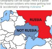 Geography Lesson For Russian Soldiers