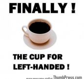 Left-handed cup