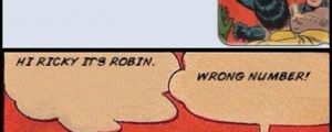 Robin sends a text message…