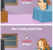 How I really watch the movie