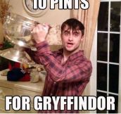 10 PINTS FOR GRYFFINDOR!