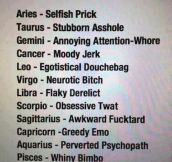 Your Horoscope…