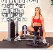 Gym rule #1