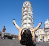 She thought outside of the box on her trip to Italy