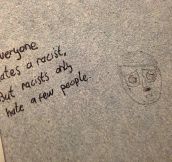 Wise words from the bathroom stall…