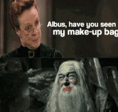 ALBUS, HAVE YOU SEEN MY MAKE-UP BAG?