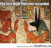 The first High-five ever recorded