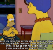 Homer Simpson on Love