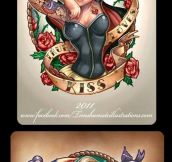 8 Very Cool Disney Princess Pinup Tattoos…