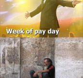 Week of payday vs End of the month