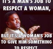 Respect for women…