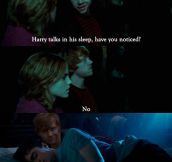 Ron gets a little too close…