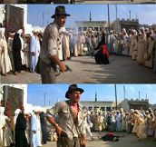 Indiana Jones does whatever he wants…
