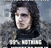 What Jon Snow knows…