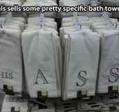 Specific bath towels…