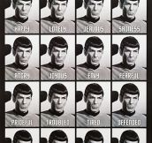 The many emotions of Mister Spock…