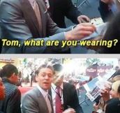 Tom Hiddleston playing it Loki…