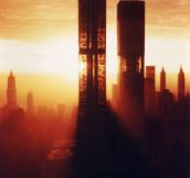 The Twin Towers during construction…