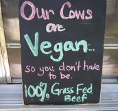 Vegan cows…