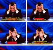 Colbert reading Anthony Weiner’s messages…