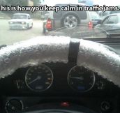 How to keep calm in traffic jams…