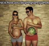 Pregnancy photo done right…