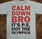 Calm down bro…